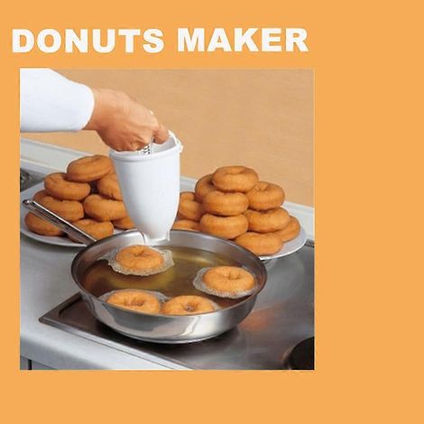 Moule à beignets facile et rapide, machine à beignets portable, distributeur de gaufriers manuel, machine à beignets, gaufrette arabe, plastique, friteuse légère (1/4)