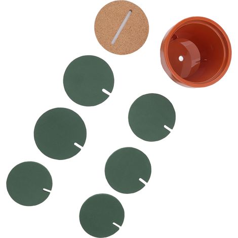 Ensemble de 7 sous-verres cactus mignons et amusants, verts, antidérapants et isolants thermiques, avec support pour pot de fleurs (1/5)