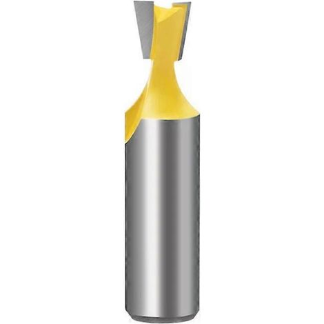 Fraise à queue d'aronde - Outil de fraisage pour gravure sur bois avec poignée de 1/2 pouce, 1/2 x 3/8 mm (1/4)