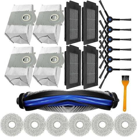 Filtre pour aspirateur brosse pour aspirateur Filtre de brosse pour aspirateur filtre de T50 PRO Robot Aspirateur Replace Main Brosse HEPA Filtres Side Brosse Sac à poussière Serpillière Clot (1/5)