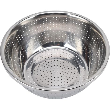 Egouttoir Pates, Tamis De Cuisine En Acier Inoxydable Passoire Ronde Ustensile Perforée Pour Laver Les Fruits Légumes Salades Spaghetti Aliments Nouilles Lave Vaisselle (1/5)