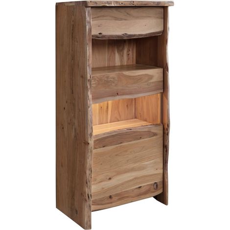 Vitrine 71x45 Acacia laqué Bois naturel PURE ACACIA 110