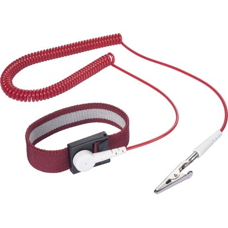 TRU COMPONENTS  ESD-Handgelenkband   2.5 m Druckknopf 10 mm Bag (1/4)