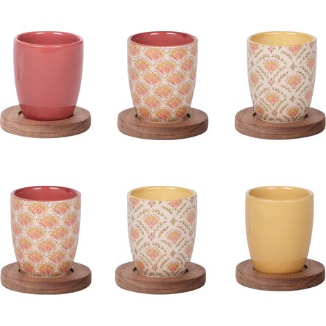Table Passion - Coffret de 6 tasses et sous tasses Rangoli (1/4)