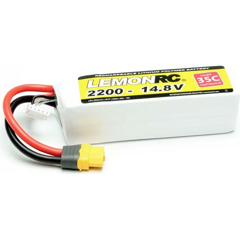 LemonRC Modellbau-Akkupack (LiPo) 14.8 V 2200 mAh Zellen-Zahl: 4 35 C Softcase XT60