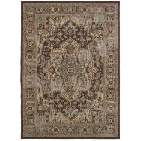 Tapis salon oriental marron 110x160 (1/4)