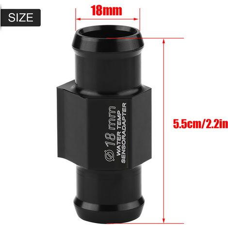 Adaptateur de tuyau pour capteur de température d'eau de moto, 18 mm (1/5)