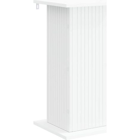 Support pour plantes blanc, 30,5 x 30 x 60,5 cm, en bois composite. (1/5)
