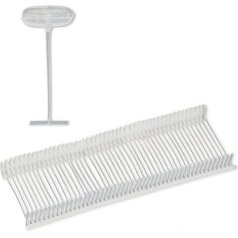5.000 Fils d'agrafage en Plastique incolore (25 mm) pour l'étiqueteuse Standard - pour l'étiquetage de vêtements et Autres Textiles - Convient pour Les étiquettes en Carton avec Un Trou (1/5)