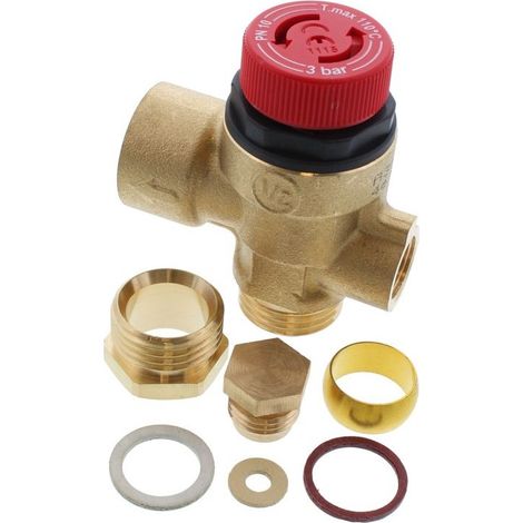 Worcester Bosch 87161424160 Valve PR.REL.1/2 x 15mm x 1.8 -  Genuine Worcester Bosch Part  Genuine Replacement Spare Part