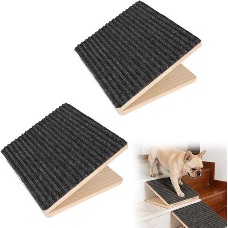 2 x Adjustable Dog Ramps for Sofa Stairs, Portable Folding Pet Steps with Non-Slip Mats for Small Dogs, Cats, Elderly Injured Animals, Seniors (1/5)