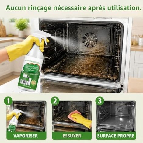 Dégraissant Cuisine 2 x 100 ml, Spray Nettoyant Sans Rinçage (1/5)
