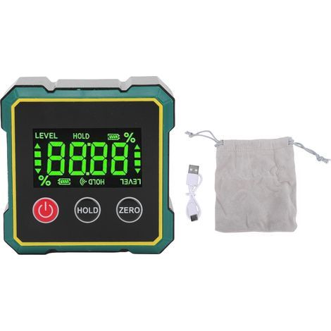 Digitaler Winkelmesser mit magnetischer Basis und Neigungsumrechnung, elektronisches Nivelliergerät, Datenspeicher (1/5)