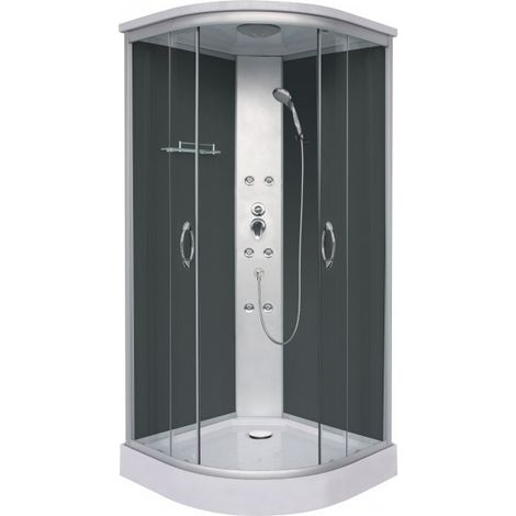 Cabine douche PUNTO Noir 90 x 90 x 209 cm