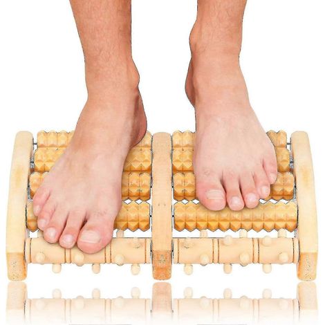 Filiyano-Rouleau de massage des pieds en bois, massage des pieds pour réduire le stress, les crampes, l'arthrose et les douleurs aux pieds (1/5)