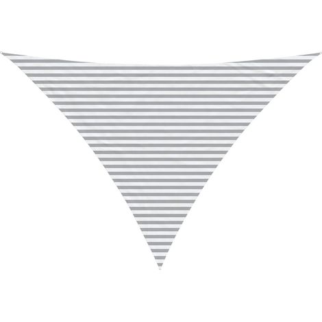 Toldo Vela de Sombra Gris claro y blanco. 5 x 5 x 6 m vidaXL