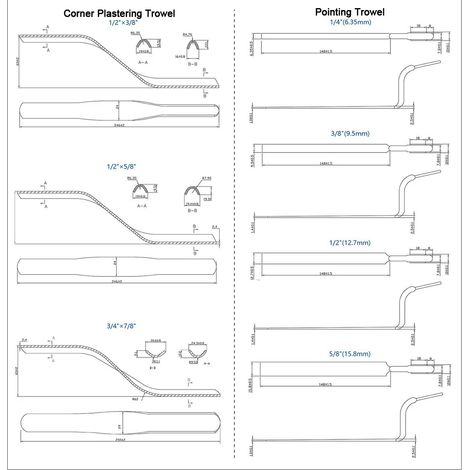 Truelle à plâtrer, outils pour béton à usage professionnel