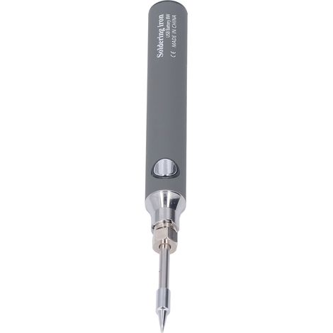 USB-Lötkolben, kabellos, tragbar, elektrisch, 3 Geschwindigkeitsstufen, mit Kontrollleuchte, grau (1/5)