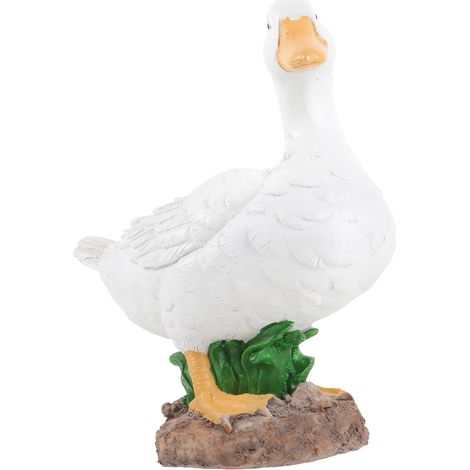 Statue De Canard Résine Réaliste pour Jardin Décoration De Bassin Et Étang Ornement De Jardin Vivant Et Léger pour Extérieur Paysage (1/5)