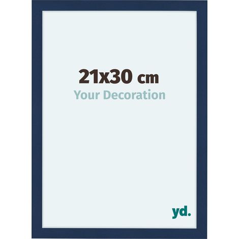 yd. - Cadre photo 21x30 - Bleu Fonce Patine - MDF - Como (1/5)