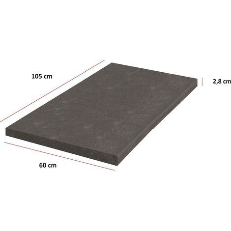 Küchen Arbeitsplatte Metallic Brown 105 cm 28 mm Bianca Grey Rose Küchenzeile (1/4)