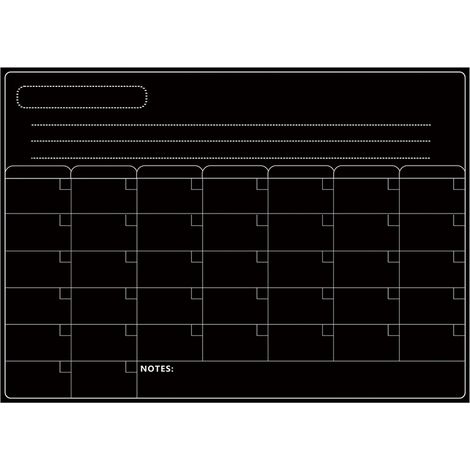 Tableau magnétique effaçable à sec calendrier tableau blanc autocollants pour réfrigérateur réfrigérateur de cuisine blanc pour calendrier hebdomadaire mensuel planificateur quotidien liste de choses (1/5)