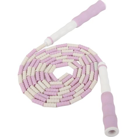 Corde à Sauter, Corde à Sauter Segmentée Réglable, Corde à Sauter de Fitness en Plastique PP Flexible et Perlée Démêlée pour L'entraînement (1/5)