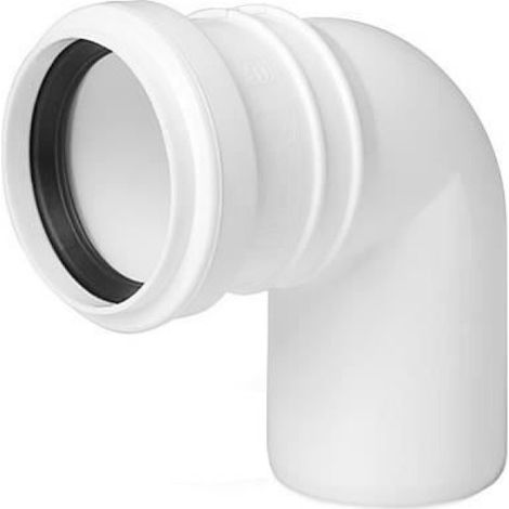 Raccord Coudé Égout - Polypropylène - 40 mm - Angle 90 Deg - Pour Installation Sanitaire Intérieure (1/2)