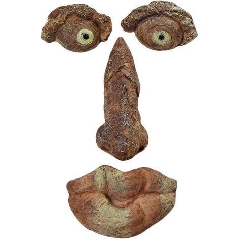 SABIR Sculpture de visage de vieil homme drôle Art de jardin extérieur Décoration de jardin (1/5)
