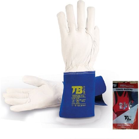 BLISTER GUANTE SOLDAR 980 SOLTIG T-9 PIEL FLOR