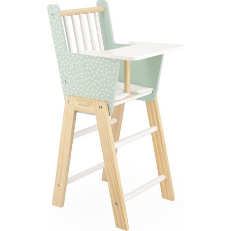 Chaise Haute pour Poupon en Bois FSC, Dès 3 Ans (1/5)