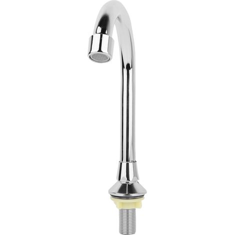 Robinet à pédale G1/2" pour lavabo de laboratoire/salle de bain, médical, eau chaude et froide, cuivre. (1/5)