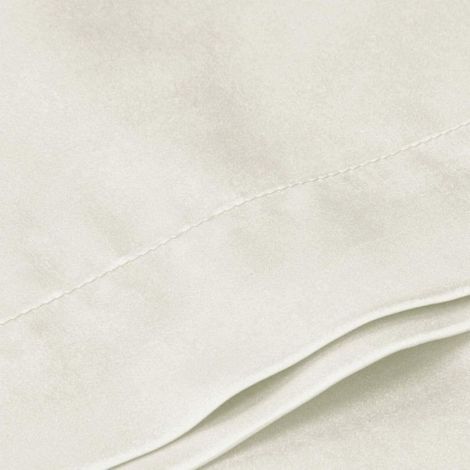 Taies d'oreiller - Satin - Blanc - 50,8 x 75 cm - Lot de 2 - Élégance Chic (1/5)
