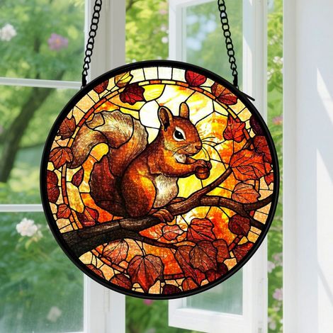 Capteur de soleil en vitrail - décoration spirituelle 20cm (1/4)
