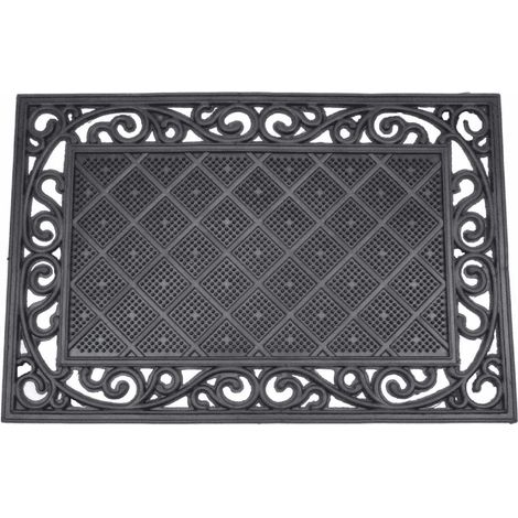 Zerbino da esterno in gomma 40x60 cm MIXER nero