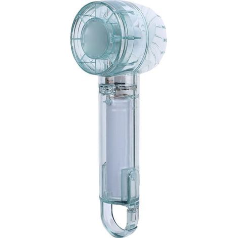 Tragbarer Ventilator mit Halbleiterkühlung, Mini-Turboventilator, per USB aufladbar, transparent und aufhängbar – Grün (1/5)