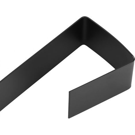 2 Pièces Porte-Couronne de Noël Innovant en Fer Forgé, Crochet Décoratif pour Porte, Décoration de Noël Noir (1/2)