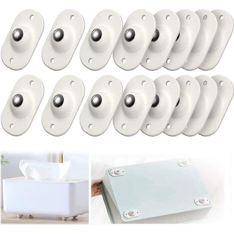 Roulettes auto-adhésives, petites roulettes pivotantes (1/4)