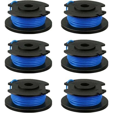 Bobine de câble de rechange pour Ryobi One+ AC14RL3A. Olt1832 Rac124. 1.6 mm. pour tondeuses à gazon Ryobi 18 V. 24 V. 40 V. 3.4 m (6 pièces) (1/4)