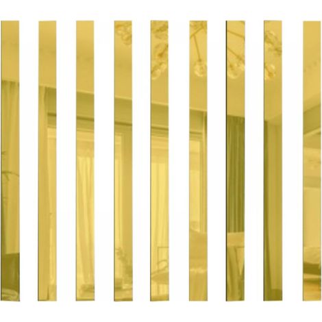 Miroirs adhésifs autocollants, plaques acryliques miroir murales amovibles, décalcomanies décoratives, lot de 10 pièces (1/4)