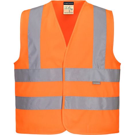 Chaleco de alta visibilidad Junior para niños con cinta reflectante PORTWEST JN14 L Naranja