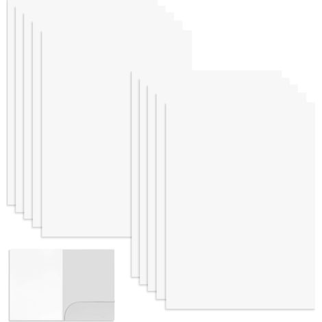 10 Pieces A4 Cardboard Folders, 22×31cm A4 Cardboard Folders with Slots (1/5)