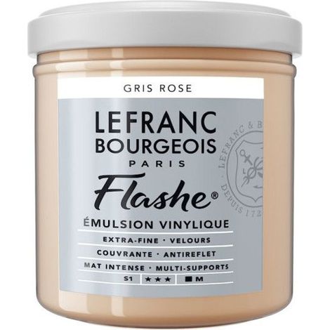 Peinture vinylique - Flashe - Gris rose - 254 - Lefranc Bourgeois - 125ml