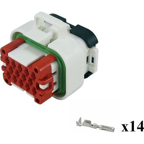 Kit Connettore Ampseal Maschio 14 Vie bianco