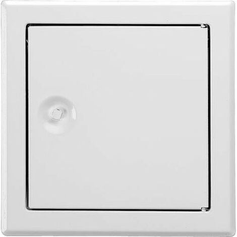 Trappe d'inspection SOFTLINE blanc avec raccord 4 pans Cotes de montage 100x100mm