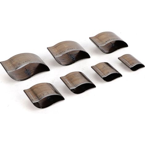 Ensemble de 7 moules manuels pour la découpe du cuir, machine de découpe en forme de feuille pour le bricolage du cuir HSSA06 (1/5)