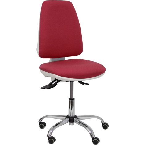 Sedia Elche bianco asincro bali maroon parquet rotelle