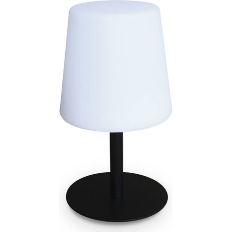 28cm Black LED Table Lamp – Decorative Light, Ø16cm