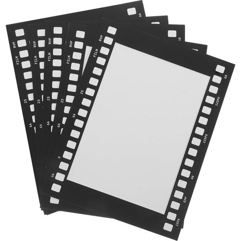 7-Inch Retro Film Photo Frame, Set of 5, Black Paper (1/5)