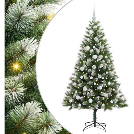 Árbol de Navidad Artificial Plegable con Nieve Esponjosa 150 cm vidaXL (1/5)